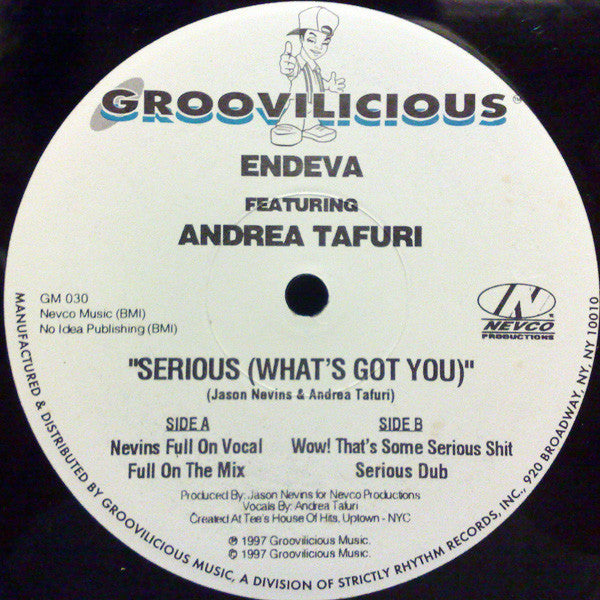 Endeva Featuring Tafuri : Serious (What's Got You) (12")