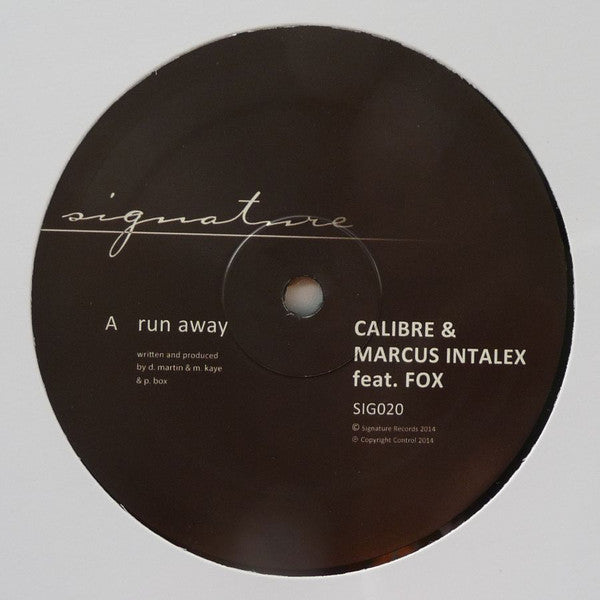 Calibre & Marcus Intalex feat. Fox* : Run Away / Somethin Heavy (12", RP)