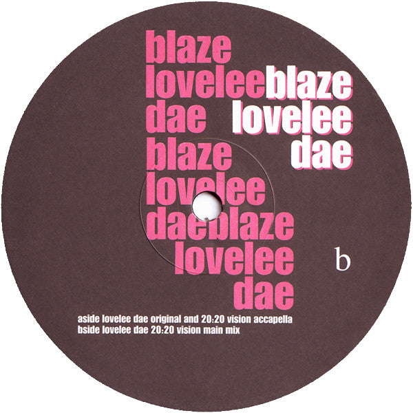 Blaze : Lovelee Dae PartOne (12")