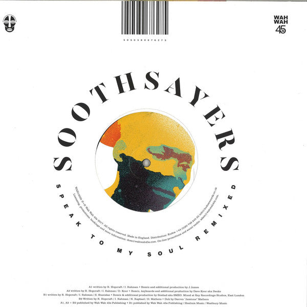 Soothsayers : Speak To My Soul Remixed (12", Single)