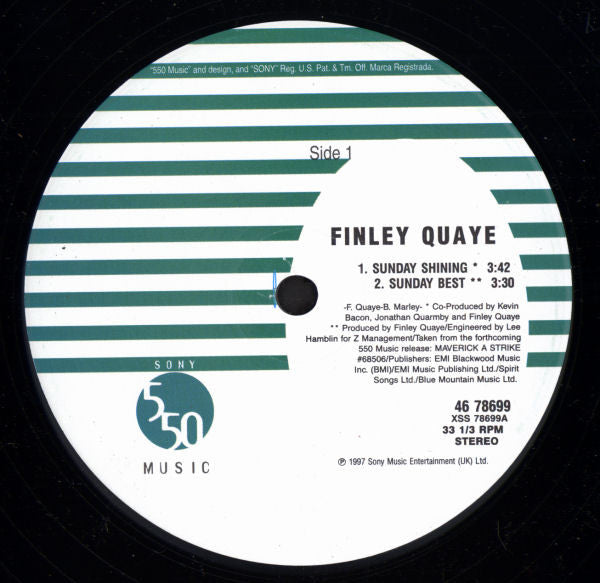Finley Quaye : Sunday Shining (12")