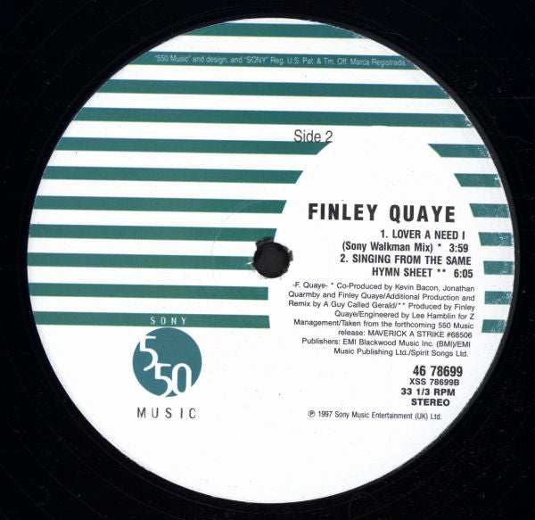 Finley Quaye : Sunday Shining (12")