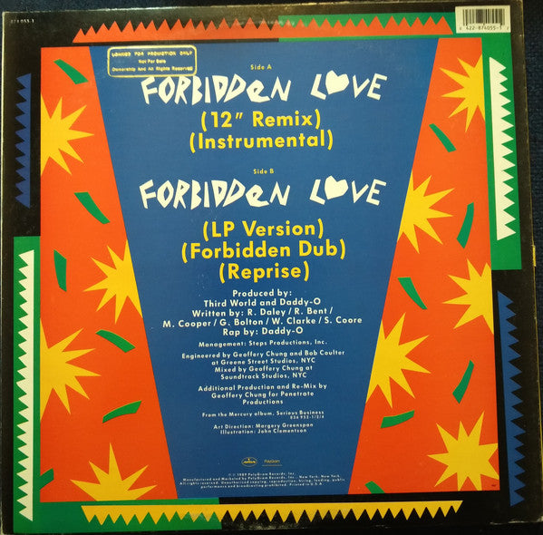 Third World : Forbidden Love (12", Promo)