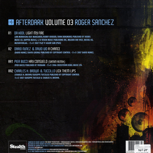 Roger Sanchez : Afterdark Volume 03 (12", EP)