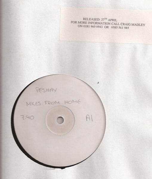 Peshay : Miles From Home (12", Promo, W/Lbl)