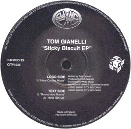 Tom Gianelli : Sticky Biscuit EP (12", EP)