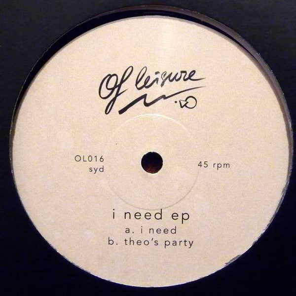 Human Movement (2) : I Need EP (12", EP)