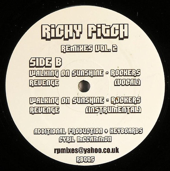 Richy Pitch : Richy Pitch Remixes Vol. 2 (12")