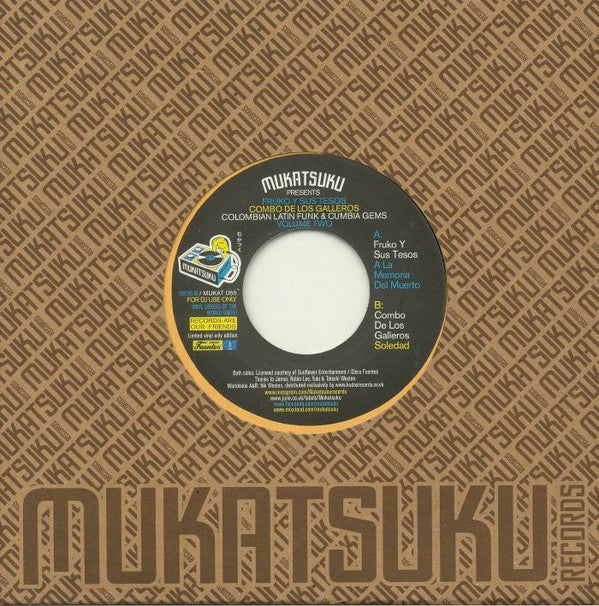 Fruko Y Sus Tesos / Combo Los Galleros : Colombian Latin Funk & Cumbia Gems Volume Two (7", Single, Ltd)