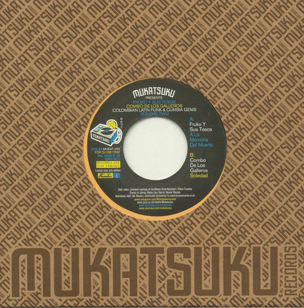 Fruko Y Sus Tesos / Combo Los Galleros : Colombian Latin Funk & Cumbia Gems Volume Two (7", Single, Ltd)