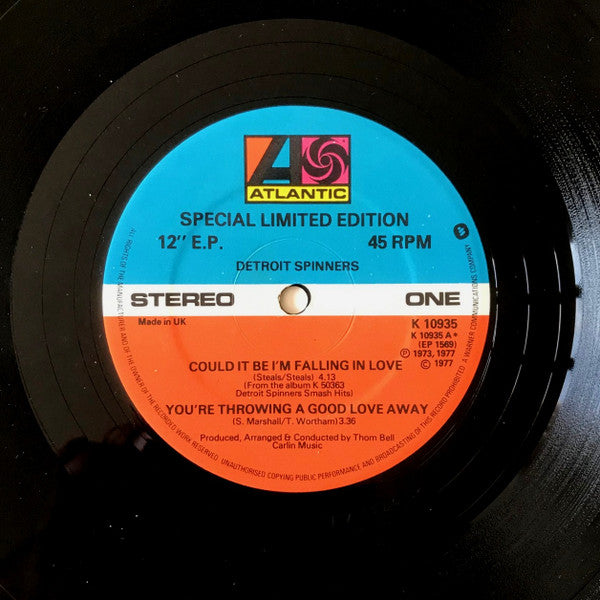 Spinners : Could It Be I'm Falling In Love (12", EP, Ltd)