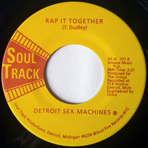 The Detroit Sex Machines : The Funky Crawl / Rap It Together (7", Single, RE)