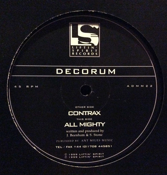 Decorum : Contrax / All Mighty (12")