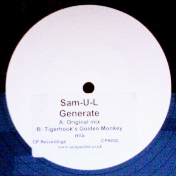 Sam-U-L a.k.a Shmuel Flash : Generate (12", Promo, W/Lbl, Sti)