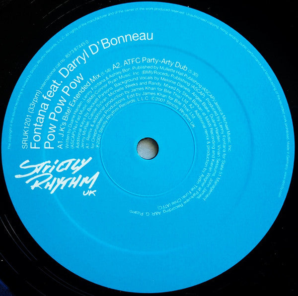 Lenny Fontana Feat. Darryl D'Bonneau : Pow Pow Pow (12")