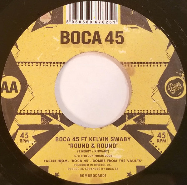 Boca 45 VS Mohawkestra : The Bear Pit / Round & Round (7")