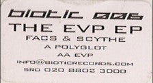 Facs & Scythe : The EVP EP (12", EP, Promo, W/Lbl, Sti)