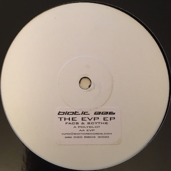 Facs & Scythe : The EVP EP (12", EP, Promo, W/Lbl, Sti)