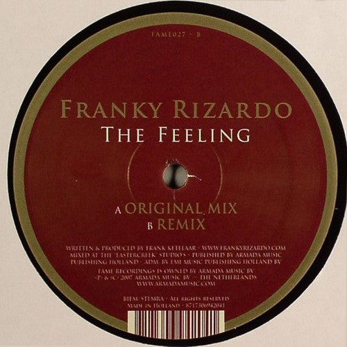 Franky Rizardo : The Feeling (12")