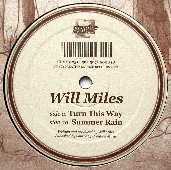 Will Miles : Turn This Way / Summer Rain (12")