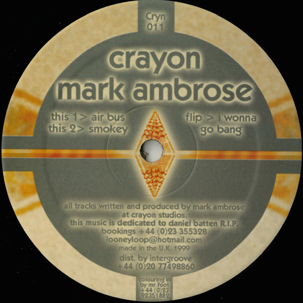 Mark Ambrose : I Wonna Go Bang (12")