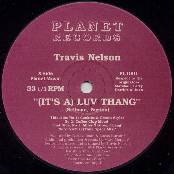 Travis Nelson : (It's A) Luv Thang (12")