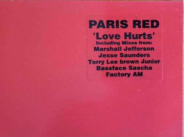 Paris Red : Love Hurts (2x12")