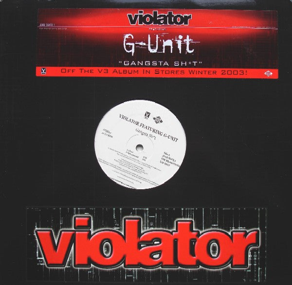 Violator (3) Featuring G-Unit : Gangsta Sh*t (12", Promo)