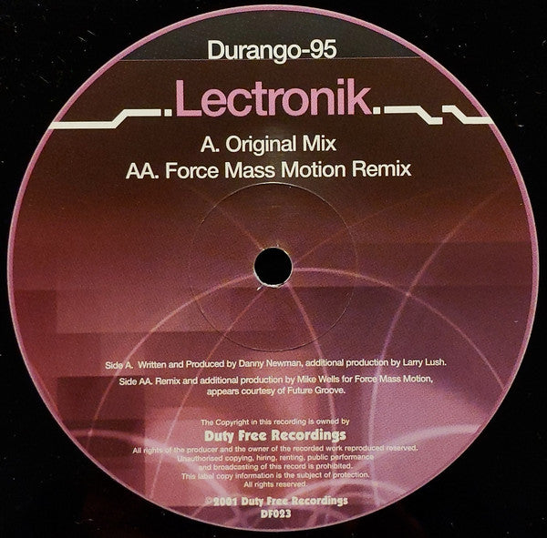 Durango 95 : Lectronik (12")