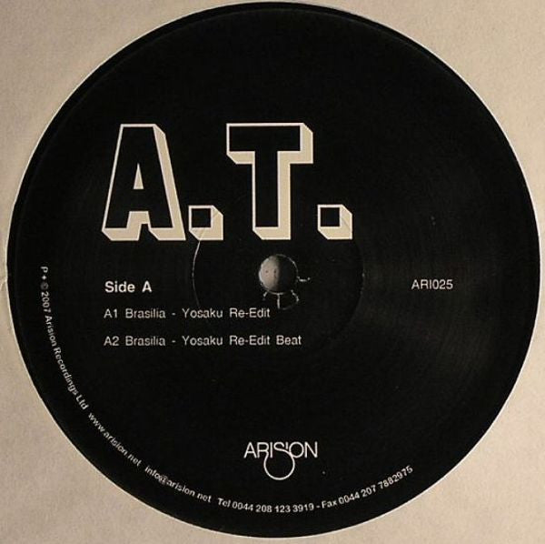 Amedeo Tommasi / Max Rocci : Brasilia (Yosaku Re-Edit) / Night Travel (Yam Who ? Re-Edit) (12")