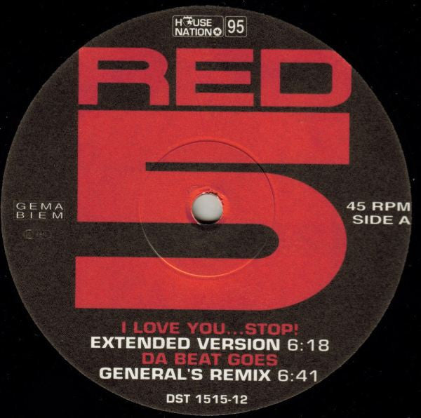 Red 5 : I Love You...Stop! (12", Com)