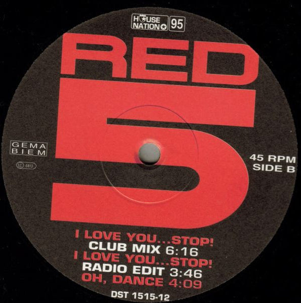 Red 5 : I Love You...Stop! (12", Com)