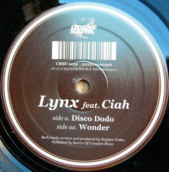 Lynx (7) Feat. Ciah : Disco Dodo / Wonder (12")