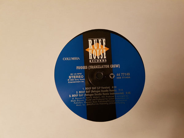 Fugees : Boof Baf (12", Maxi)