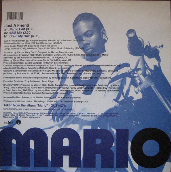 Mario : Just A Friend (12")