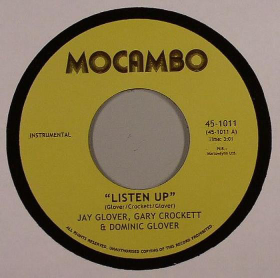 Jay Glover, Gary Crockett & Dominic Glover / Mocambo Allstars : Listen Up / Free Vibes (7")