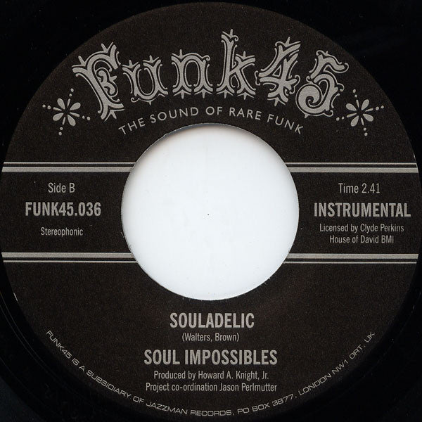 Soul Impossibles : Interpretation - Soul Power No.1 / Souladelic (7")