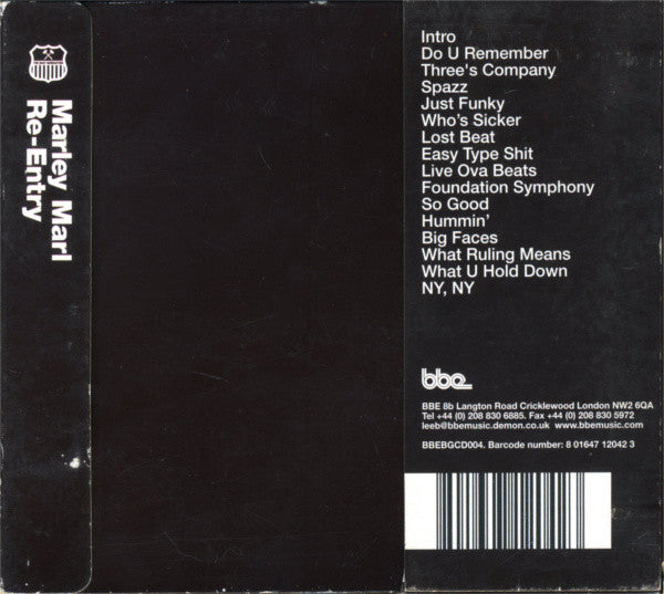 Marley Marl : Re-Entry (CD, Album, Gat)