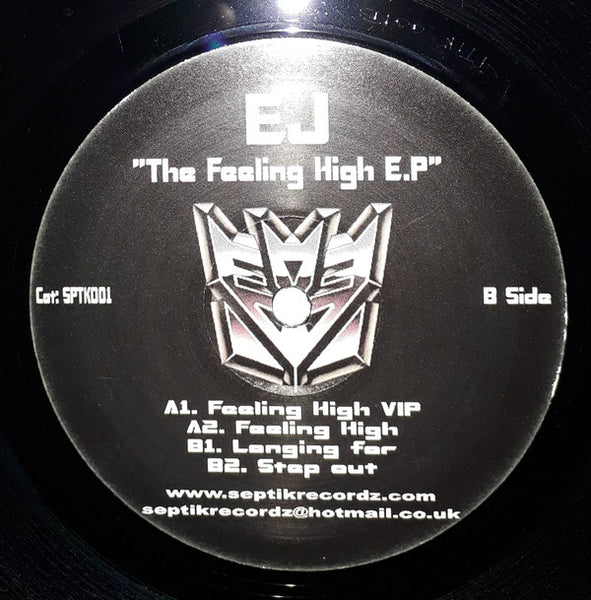 EJ : The Feeling High EP (12", Promo)