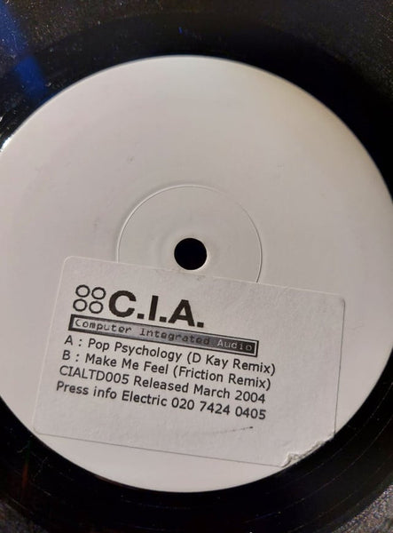 Total Science : Pop Psychology / Make Me Feel (Remixes) (12", Promo, W/Lbl)