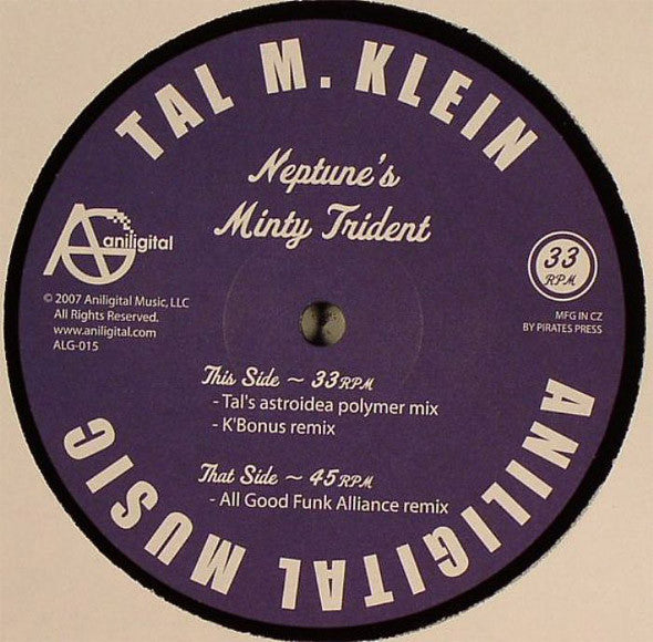 Tal M Klein : Neptune's Minty Trident (12")