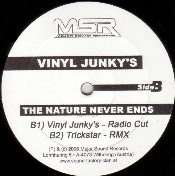 Vinyl Junky's : The Nature Never Ends (12")