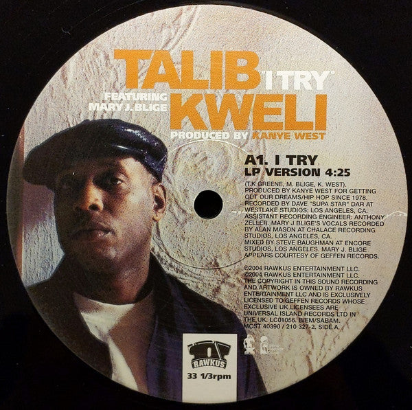 Talib Kweli Featuring Mary J. Blige : I Try (12")