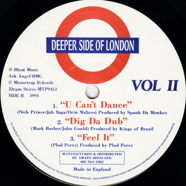 Various : Deeper Side Of London Vol II (12")