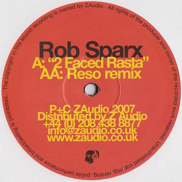 Rob Sparx : 2 Faced Rasta (12")