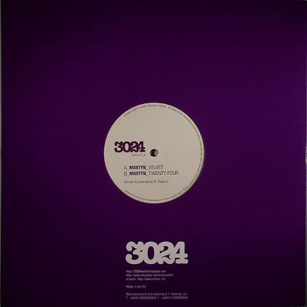 Martyn : Velvet / Twenty Four (12")
