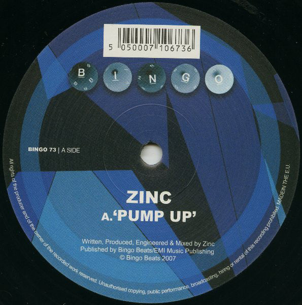 DJ Zinc : Pump Up / Japache (12")