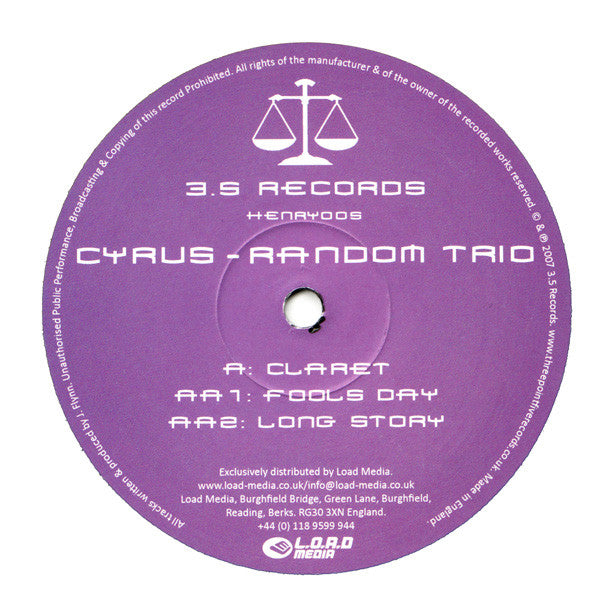 Cyrus (9) : Claret (12")