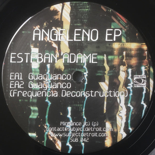Esteban Adame / Santiago Salazar : Angeleno EP  (12", EP)