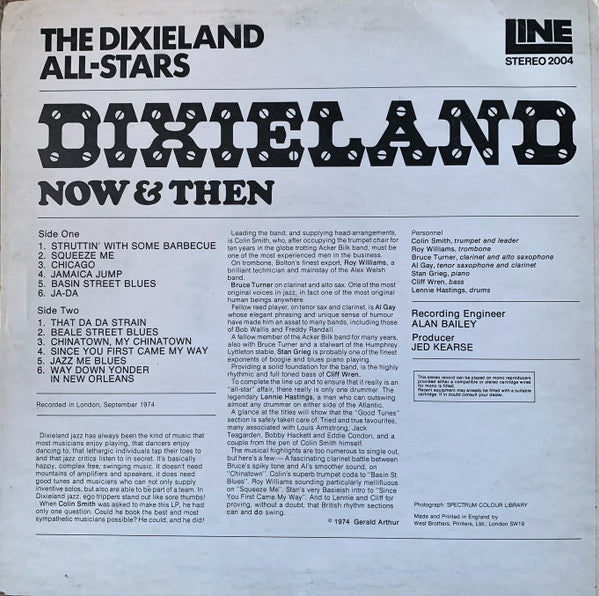 The Dixieland All Stars : Dixieland Now & Then (LP, Album)